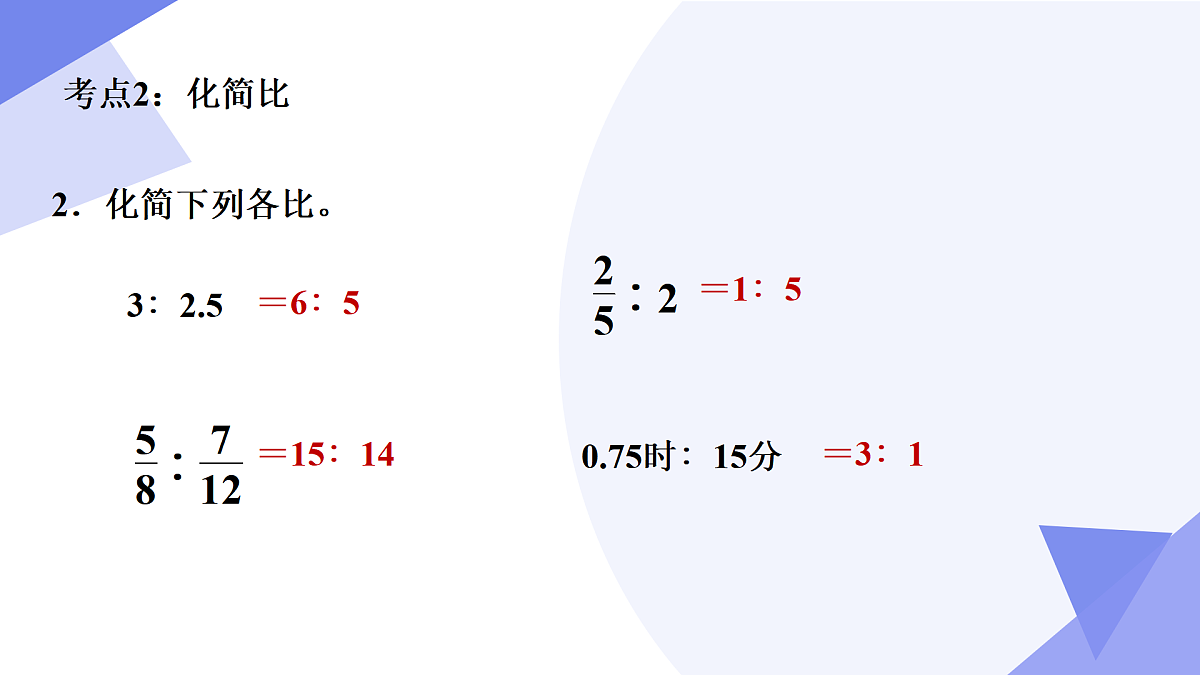 专题01+比和比例（7考点+专项突破+2易错）2025学年六年级数学下学期期末考点大串讲沪教版课件第8页