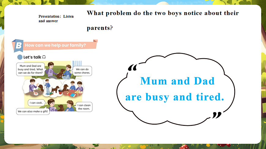 【新教材新课标】人教pep版英语四上Unit 1 Helping at home Part B Let’s talk课件第6页