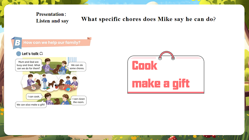 【新教材新课标】人教pep版英语四上Unit 1 Helping at home Part B Let’s talk课件第8页