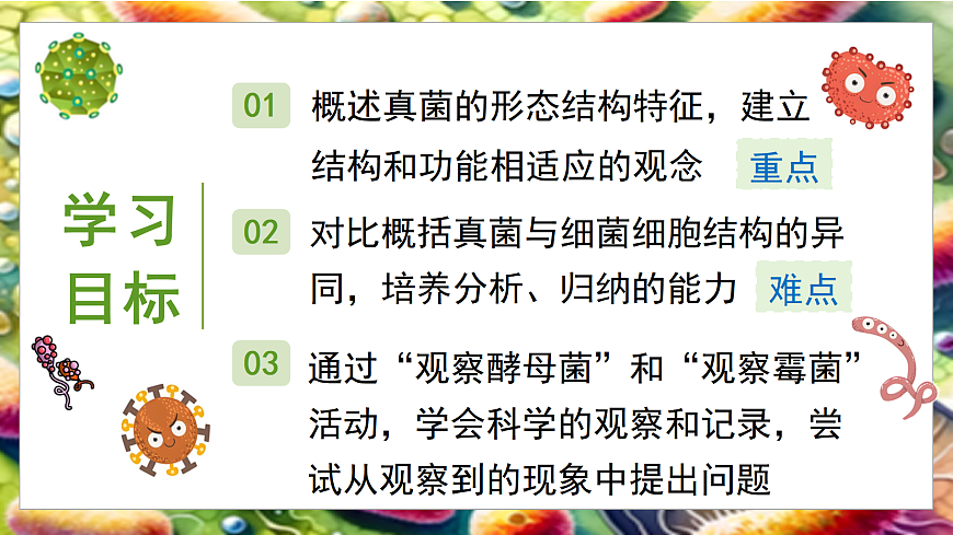 5.12.1 微生物的特点和主要类型 第2课时（教学课件）生物北师大版2024八年级上册第2页
