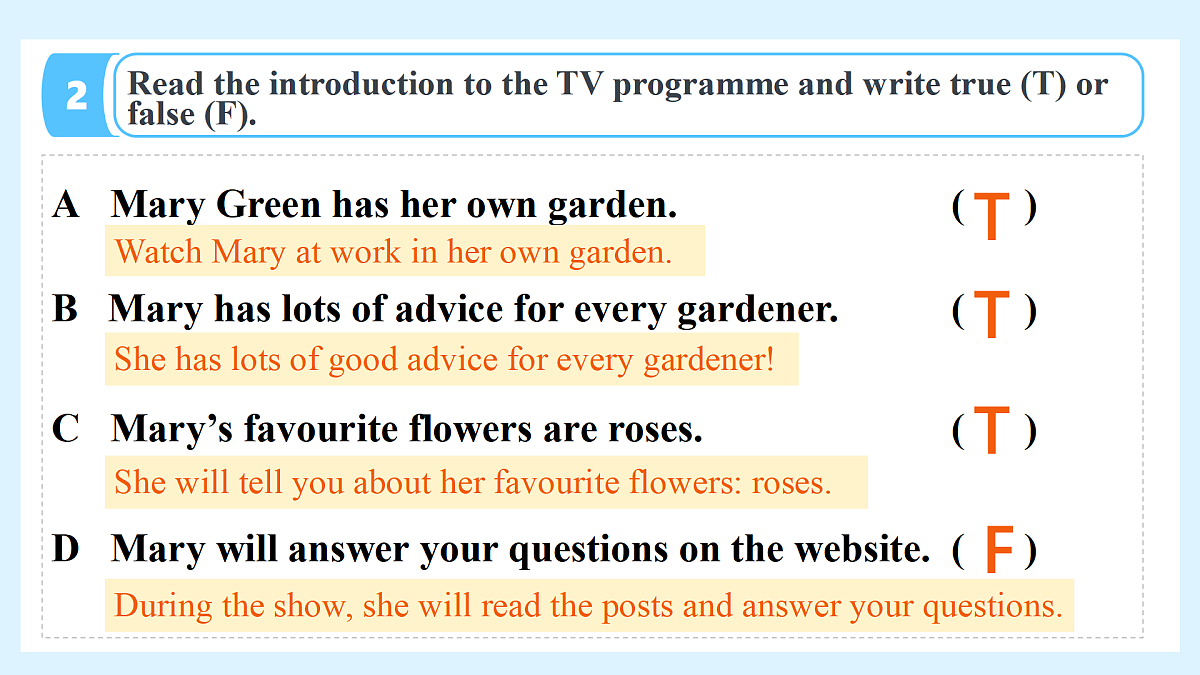 Unit 8 I love nature!  Lesson 2 Gardening with Mary—初中英语冀教版（2024）七年级下册（课件）第8页