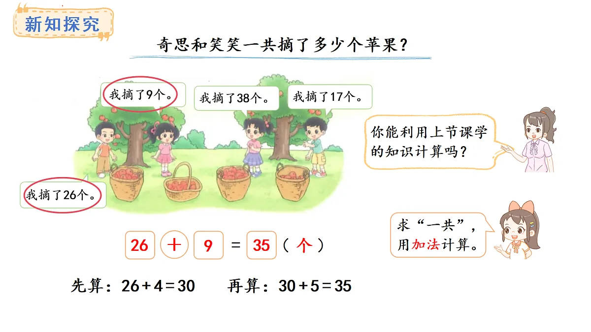1.2.摘苹果(课件) 2025-2026学年北师大二年级数学上册第3页