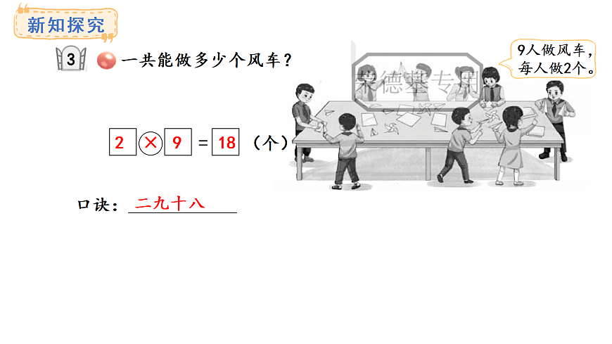 3.3  9的乘法口诀(课件)2025-2026学年青岛版二年级数学上册第8页