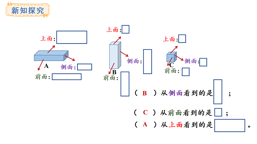 3.2 观察立体图形的每个面(课件)2025-2026学年青岛版三年级数学上册第4页