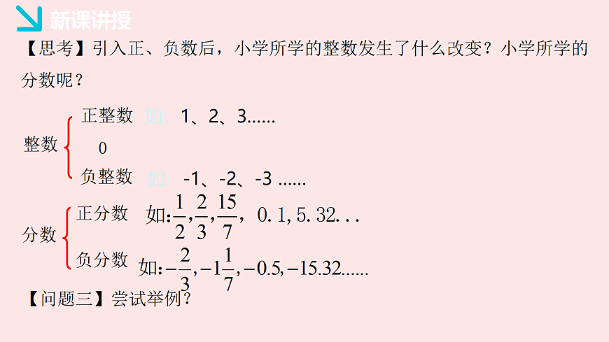 华师大版数学（2024）七年级上册 1.1.2 有理数  课件第5页