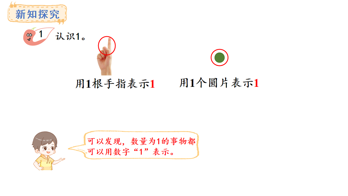 教学课件 西师大版一年级数学上册 第一单元 0~9的认识 1.1 认识1第5页