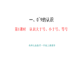 教學(xué)課件 西師大版一年級(jí)數(shù)學(xué)上冊(cè) 第一單元 0~9的認(rèn)識(shí) 2.1  認(rèn)識(shí)大于號(hào)、小于號(hào)、等號(hào)
