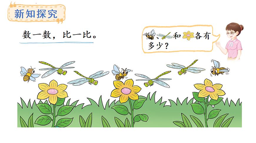 教学课件 西师大版一年级数学上册 第一单元 0~9的认识 2.1  认识大于号、小于号、等号第3页