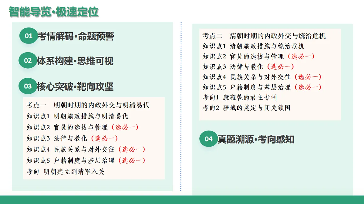 第08讲 从明朝建立到清军入关和清朝前中期的鼎盛与危机（复习课件）（山东专用）-2026届高考历史一轮复习第2页