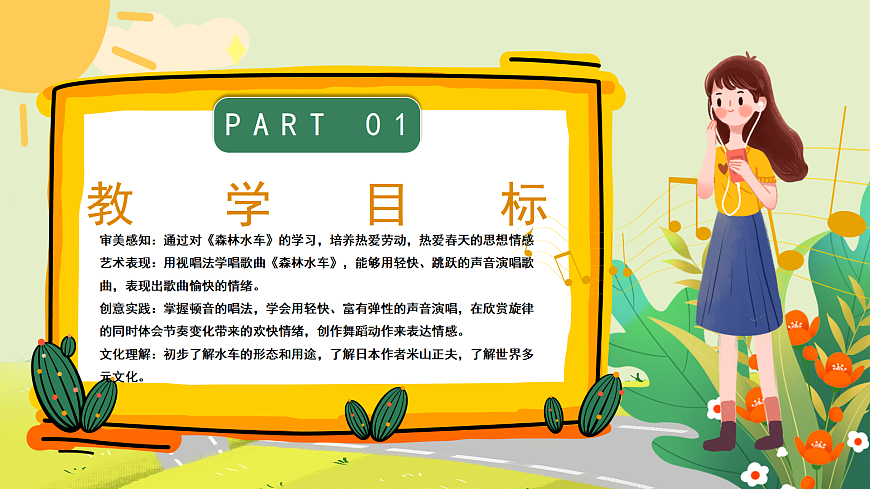 人教版小学五年级音乐上册第五单元第2课《森林水车》课件第3页