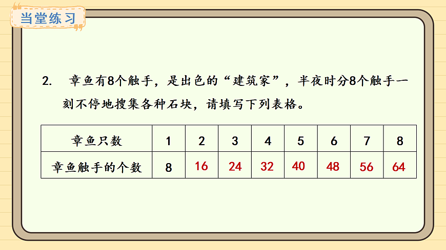 2025-2026学年度青岛版（2024） 数学二年级上册3.12  8的乘法口诀（课件）第8页