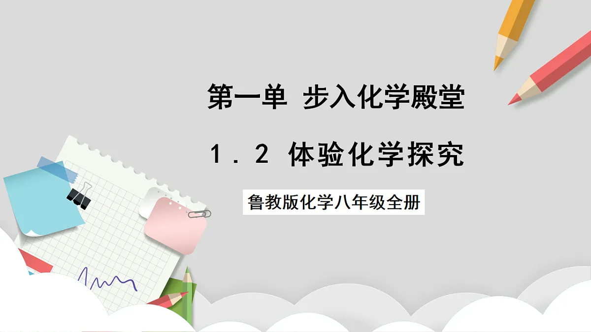 鲁教版（五四制）（2024）化学八年级全册1.2《 体验化学探究》课件第1页