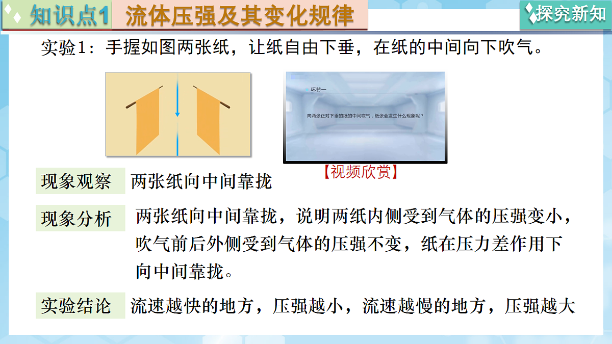 京改版（2024）物理八年级全册8.4《 流体压强与流速的关系》课件第7页