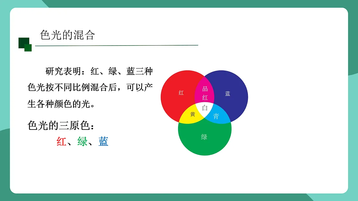 鲁科版(五四制)物理八上 第三章第六节《光的色散》课件第8页