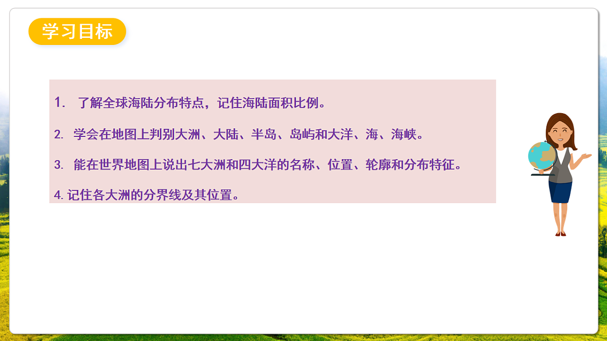 人教版（新课标）地理七上3.1《 大洲和大洋》课件第4页
