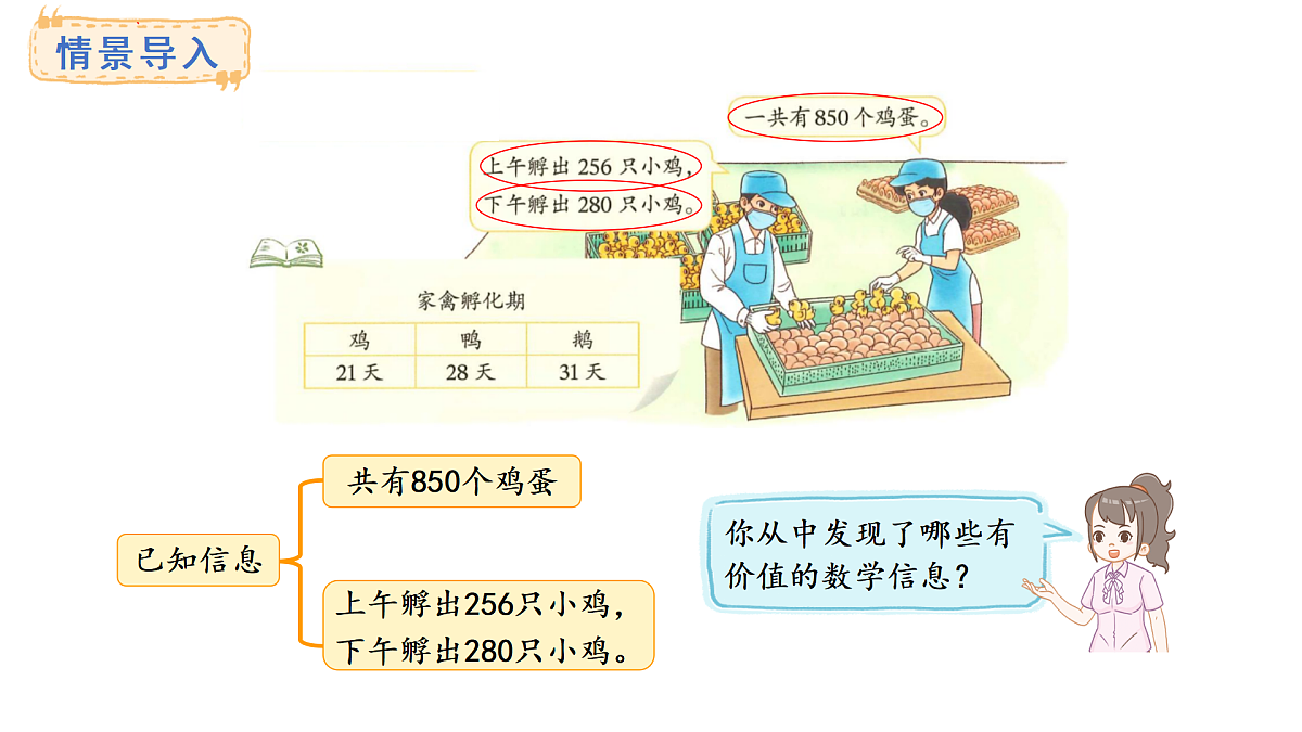 北师大版数学三年级上册3.2 小小养殖场(课件)第3页