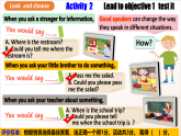 人教版新目標(biāo)英語九上Unit 3《Could you please tell me where the restrooms are？》Section B 2a-2d課件+導(dǎo)學(xué)案+分層練習(xí)（含解析）+素材