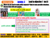 人教版新目標(biāo)英語九上Unit 3《Could you please tell me where the restrooms are？》Section B 2a-2d課件+導(dǎo)學(xué)案+分層練習(xí)（含解析）+素材
