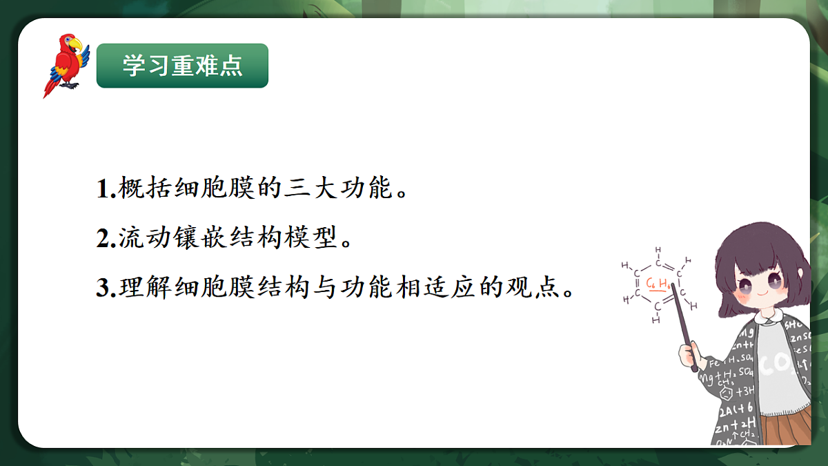 人教版（2019）高中生物必修一3.1 细胞膜的结构和功能 精讲课件第3页