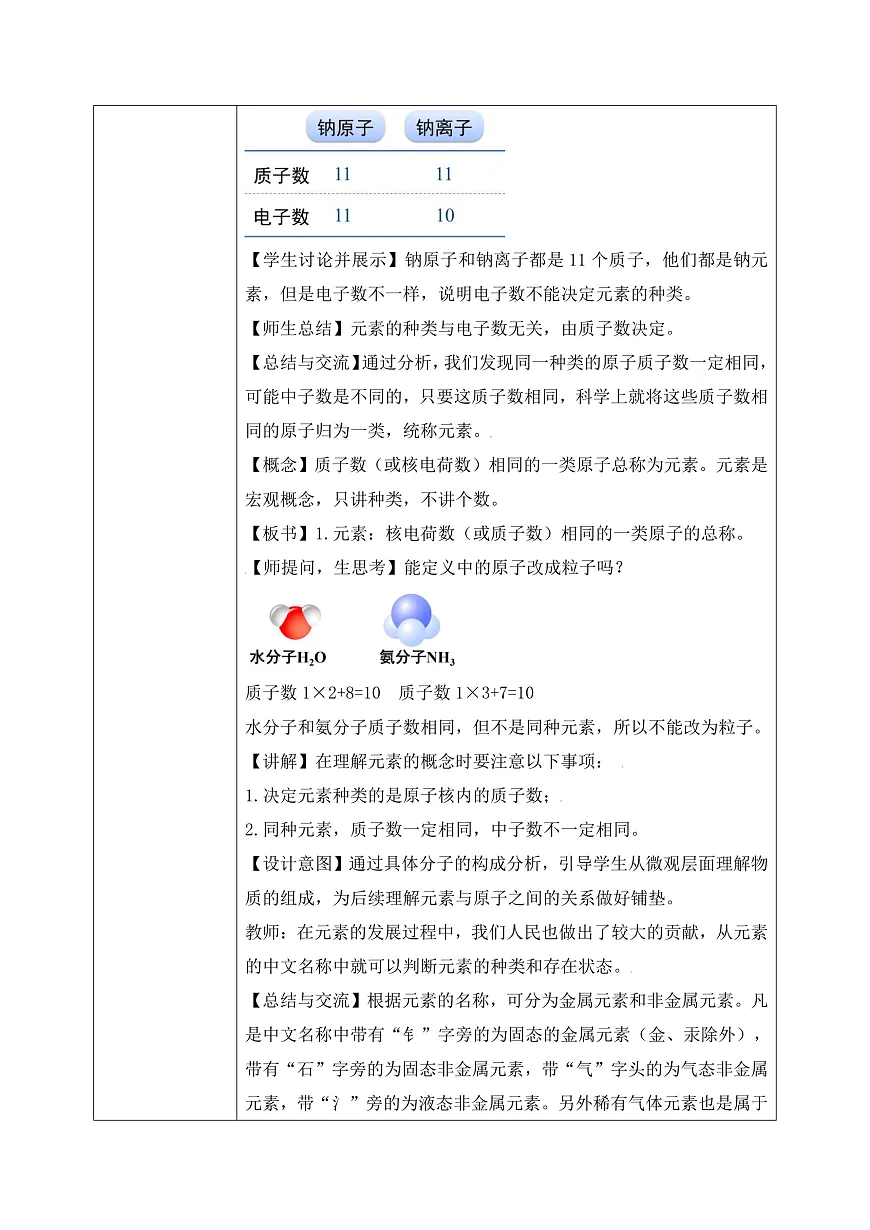 第三单元课题3 元素（1）教学设计第3页