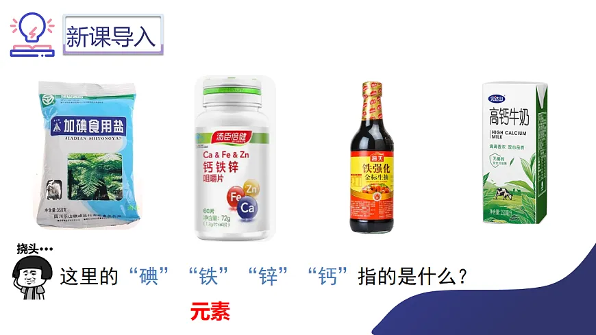 第三单元课题3 元素（1）课件第3页