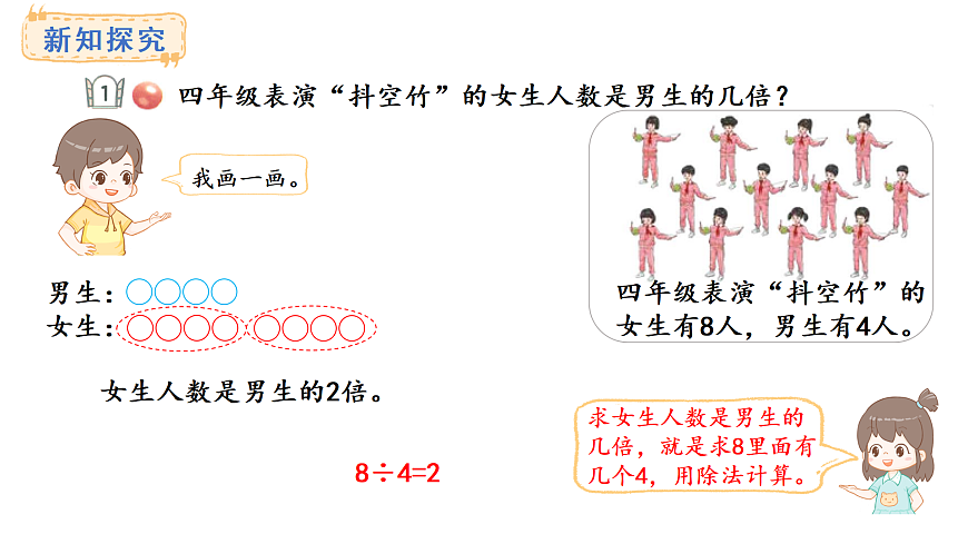 青岛版（2024）数学三年级上册4.1 倍的认识和求一个数是另一个数的几倍（课件）第7页