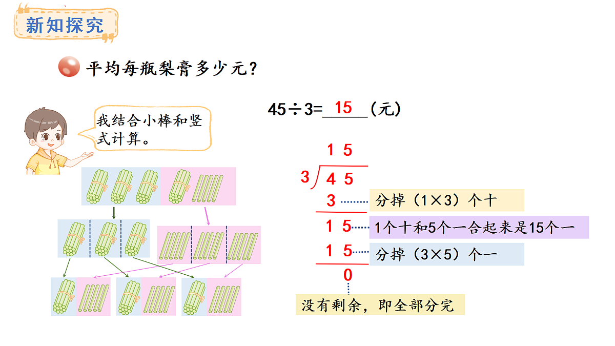 青岛版（六三）数学三年级上册7.2 两位数除以一位数（首位不能整除）的笔算及验算（课件）第7页
