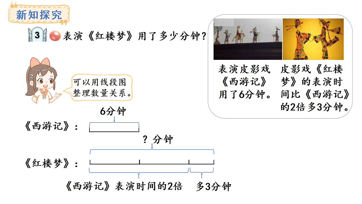 青岛版（六三）数学三年级上册4.3 求比一个数的几倍多（少）几的数是多少（课件）第4页