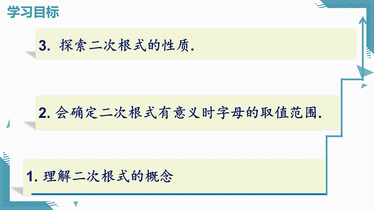 2025年沪教版（五四制）教材初中数学八年级上册20.1 二次根式及其性质（第1课时）课件第2页