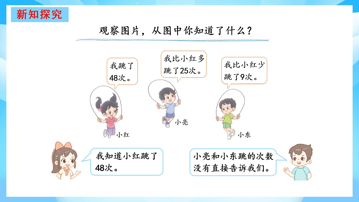 【核心素养】2025秋新北师大版小学数学二年级上册 第一单元 《1.5跳绳》课件第3页
