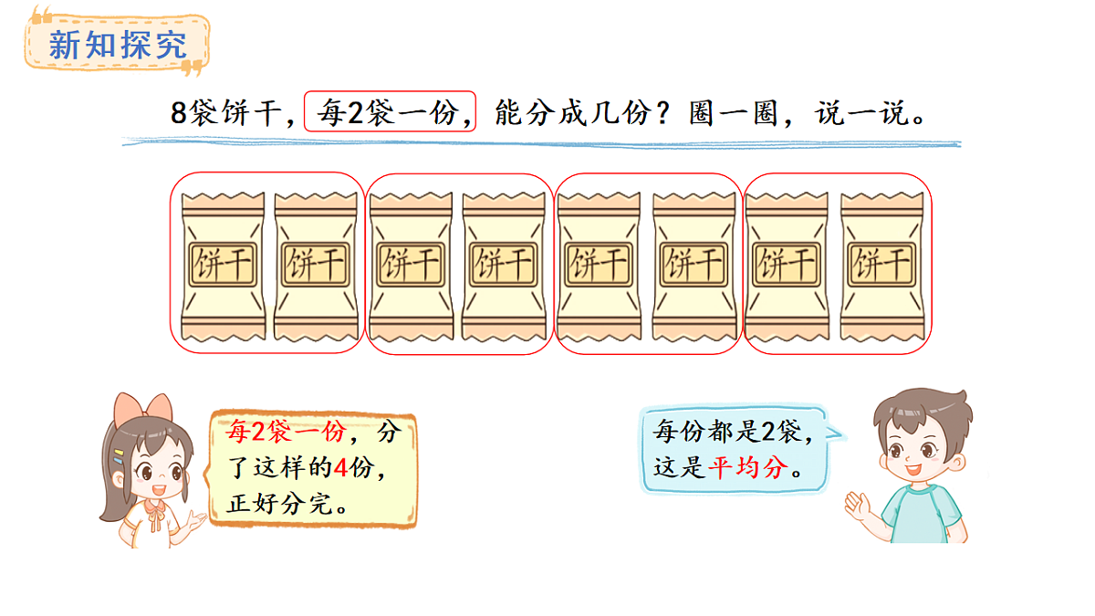 人教版数学二年级上册3.1 平均分（课件）第8页