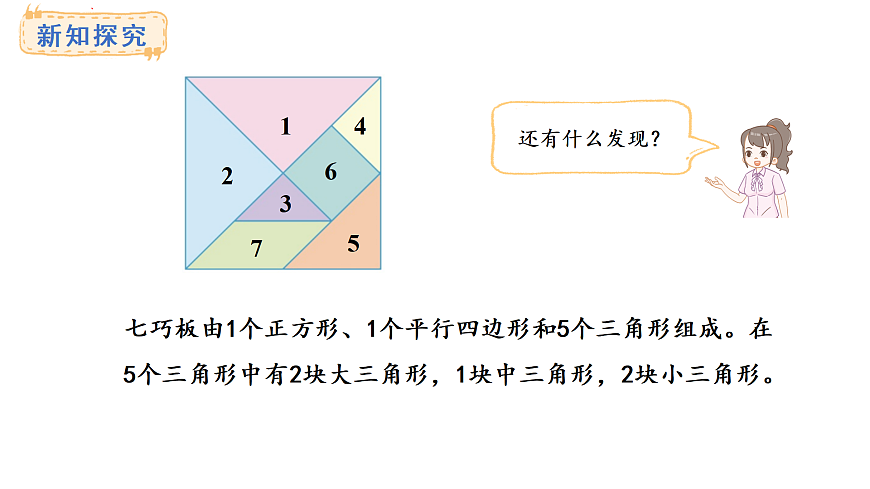 冀教版数学二年级上册4.5  七巧板拼图（课件）第5页