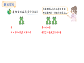 冀教版數(shù)學(xué)二年級(jí)上冊(cè)3.2   4的乘法口訣（課件）