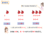 冀教版數(shù)學(xué)二年級上冊3.3   3、2、1的乘法口訣（課件）