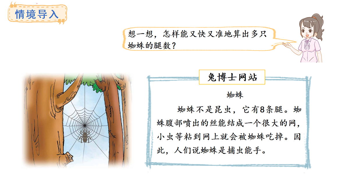 冀教版数学二年级上册3.6   8的乘法口诀（课件）第2页