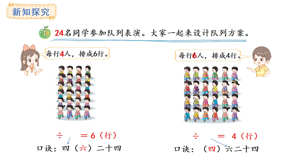 冀教版数学二年级上册5.3 用6的乘法口诀求商（课件）第3页