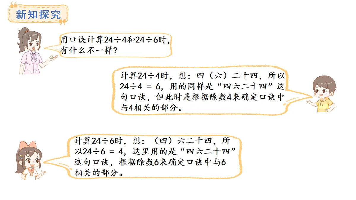 冀教版数学二年级上册5.3 用6的乘法口诀求商（课件）第4页