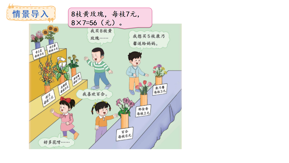 冀教版数学二年级上册5.8  数学连环画（课件）第2页