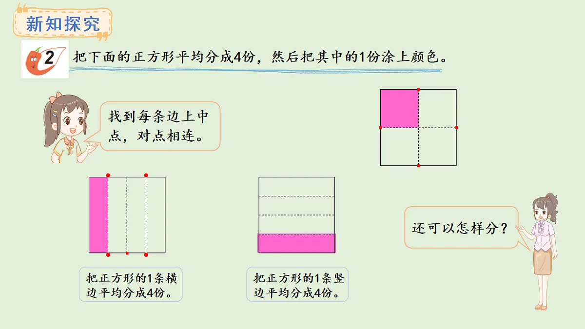 5.1 初步认识分数(课件)2025-2026学年西师大版三年级数学上册第7页