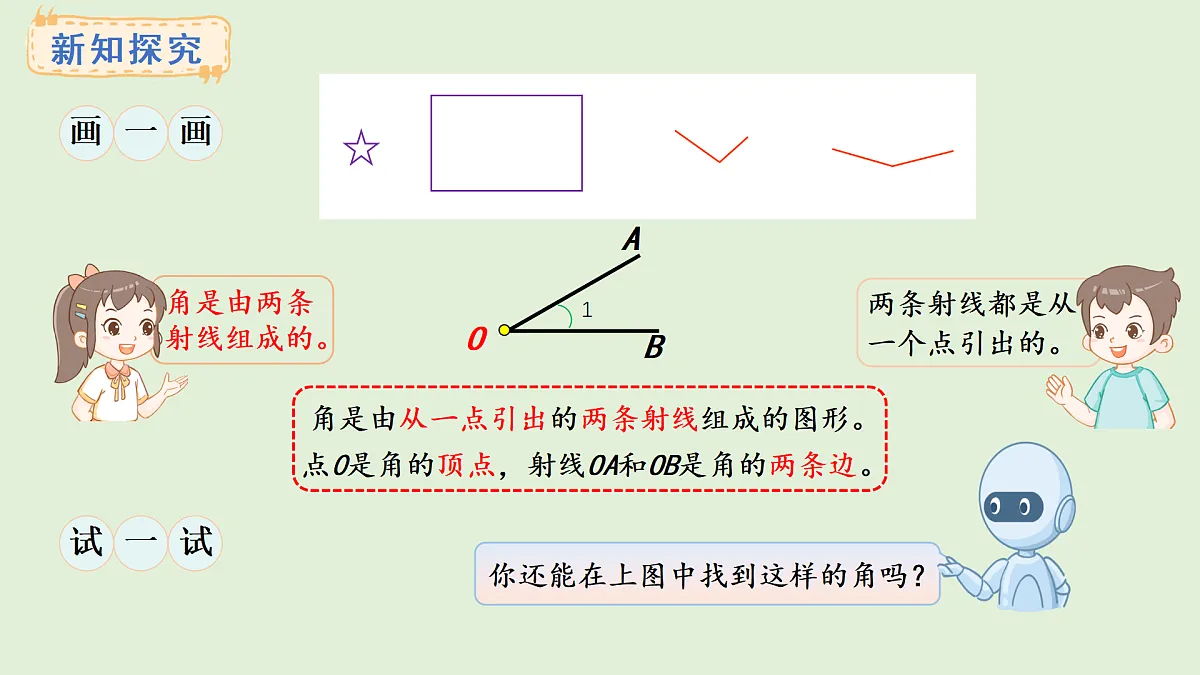 6.2 初步认识角(课件)2025-2026学年西师大版三年级数学上册第4页
