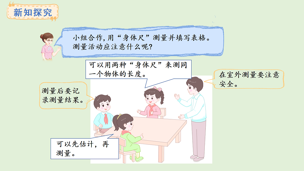 3.6 用身体上的尺子测量(课件)2025-2026学年西南师大版二年级数学上册第5页