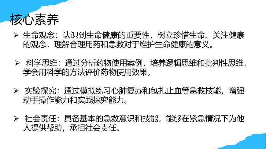 【核心素养】人教版初中生物八年级上册4.7.3《用药与急救》课件第2页