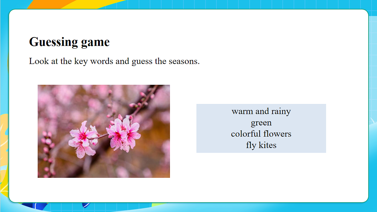 沪教牛津版（六三制三起）英语七上 Unit 3 《The seasons 第四课时Cross-curriculum connection课件第4页