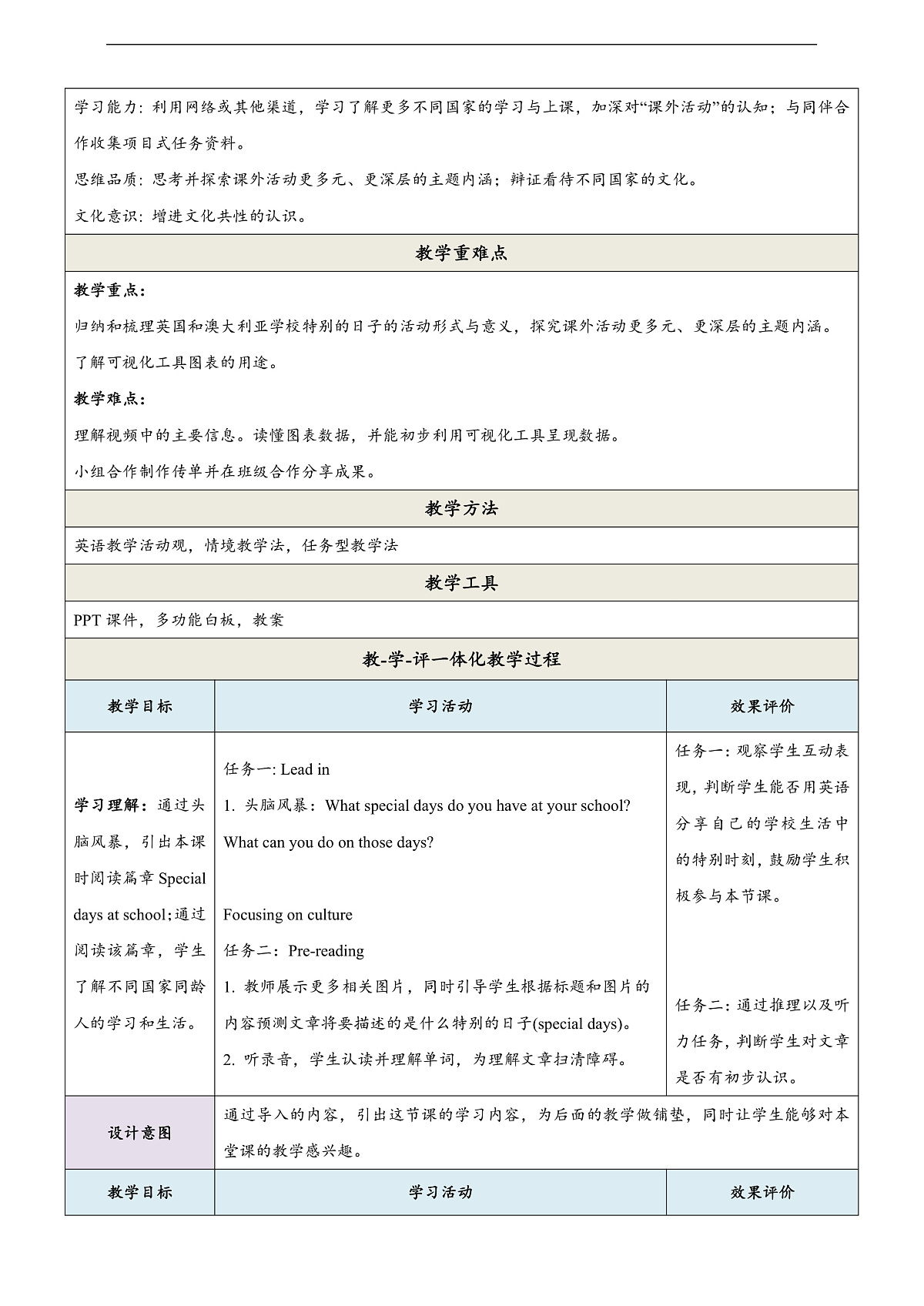 沪教牛津版（六三制三起）英语七上Unit 7 《Fun after school 》 第5课时Focus on culture教学设计第2页