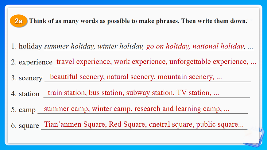 【任务型备课】人教版英语八上-Unit1 Section B  Vocabulary in Use & 3a-3c（课件）第8页