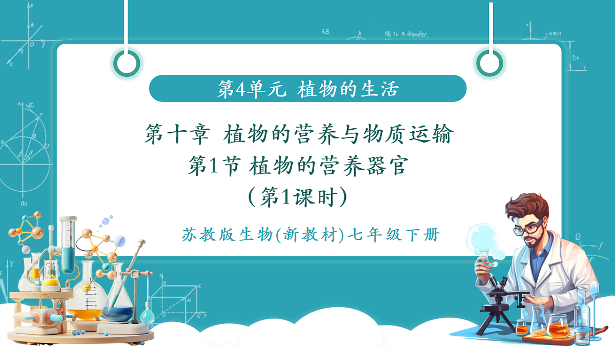 4.10.1 植物的营养器官（教学课件）（第1课时）第1页