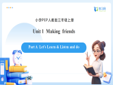 【任务型备课】人教版英语三上-Unit1 Part A Let's learn & Listen and do（课件+教案+习题）