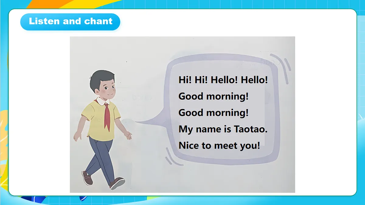 粤教沪外教版英语三上Unit 1 《Nice to meet you》 Lesson2 What's your name？课件第5页