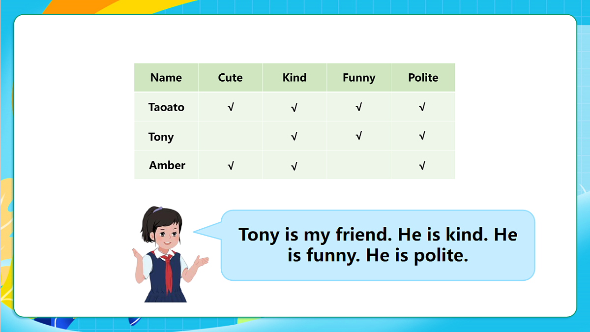 粤教沪外版英语三上Unit 3《Our friends》 Lesson 3 What is a good friend？课件第8页