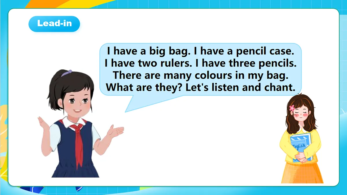 粤教沪外教版三上 Unit 4 《My tidy bag》Lesson 2 What colour is it？课件第4页